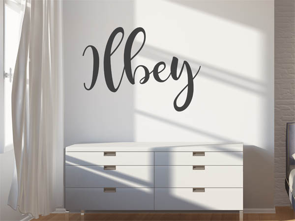 Wandtattoo Ilbey in Handschrift