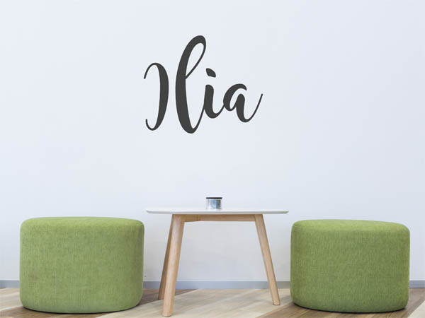 Wandtattoo Ilia in Handschrift