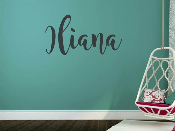 Wandtattoo Iliana in Handschrift