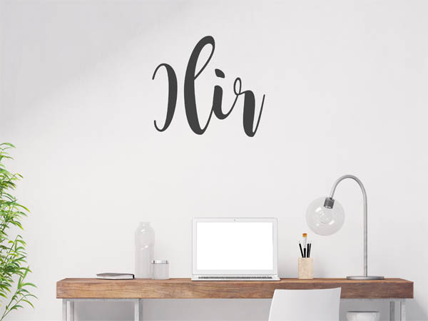 Wandtattoo Ilir in Handschrift
