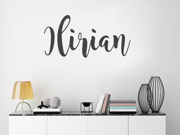 Wandtattoo Ilirian in Handschrift