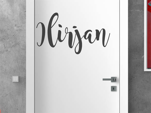 Wandtattoo Ilirjan in Handschrift