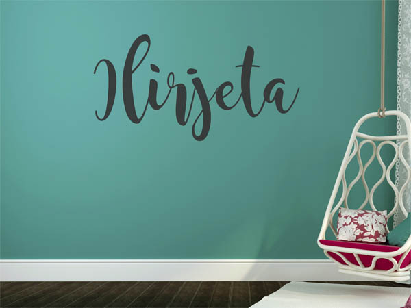 Wandtattoo Ilirjeta in Handschrift