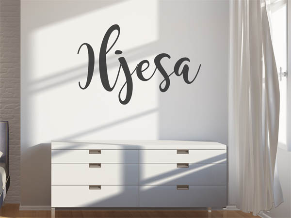 Wandtattoo Iljesa in Handschrift