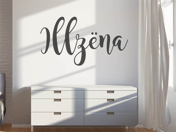 Wandtattoo Illzëna in Handschrift