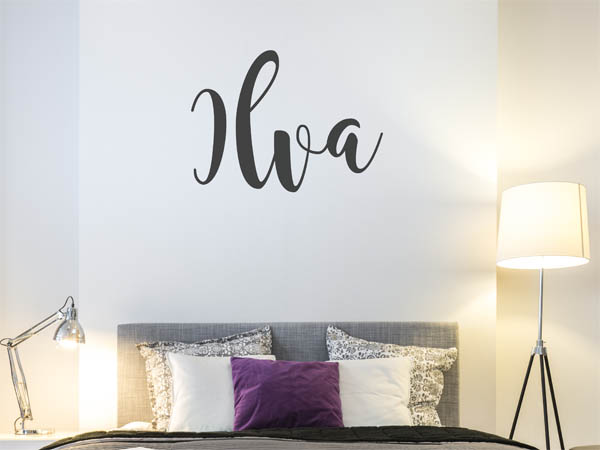 Wandtattoo Ilva in Handschrift