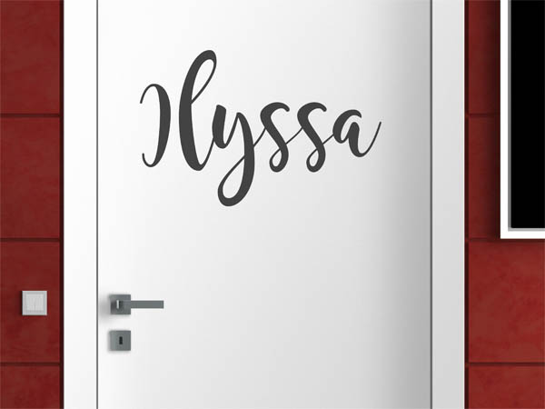 Wandtattoo Ilyssa in Handschrift