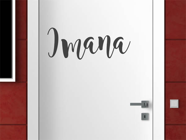 Wandtattoo Imana in Handschrift