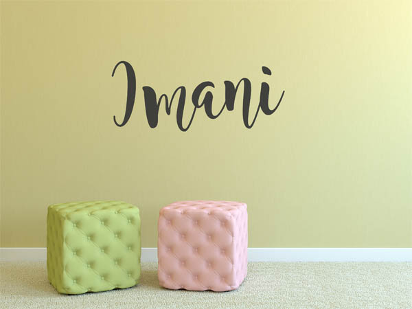 Wandtattoo Imani in Handschrift