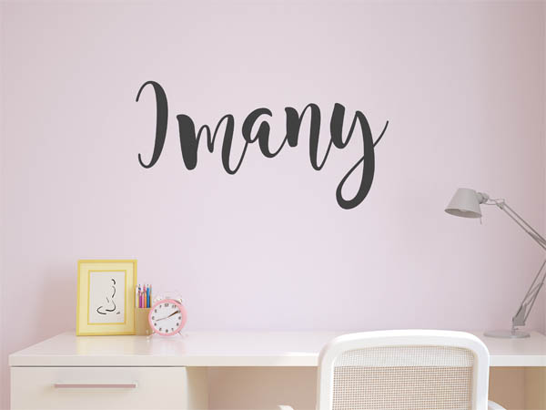 Wandtattoo Imany in Handschrift