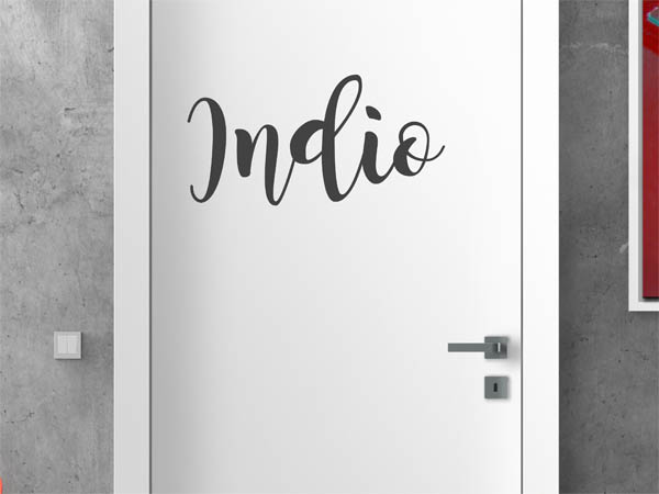 Wandtattoo Indio in Handschrift