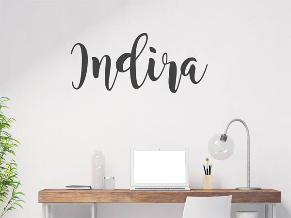 Wandtattoo Indira in Handschrift