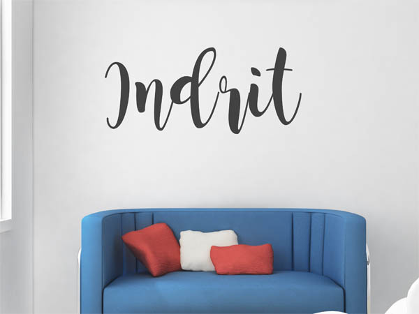 Wandtattoo Indrit in Handschrift