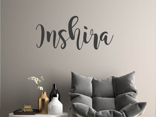 Wandtattoo Inshira in Handschrift