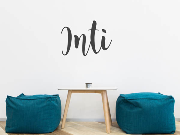 Wandtattoo Inti in Handschrift