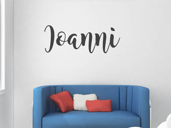 Wandtattoo Ioanni in Handschrift