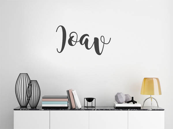 Wandtattoo Ioav in Handschrift