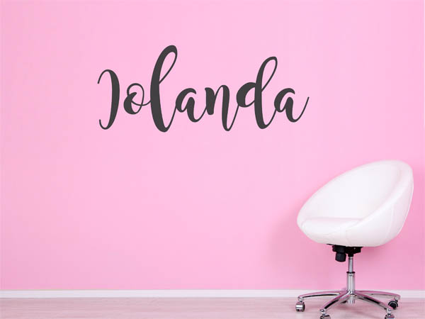 Wandtattoo Iolanda in Handschrift