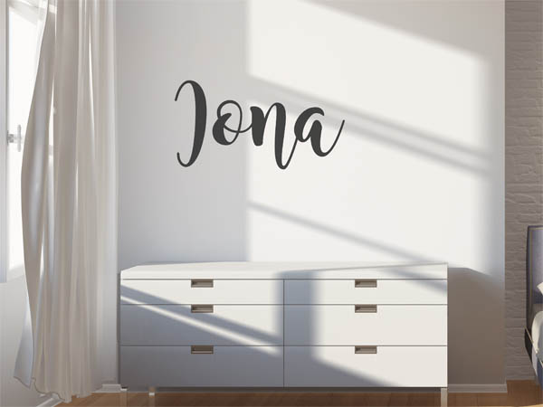 Wandtattoo Iona in Handschrift