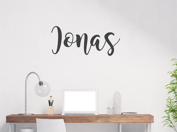 Wandtattoo Ionas in Handschrift