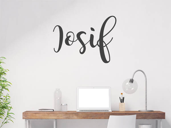 Wandtattoo Iosif in Handschrift
