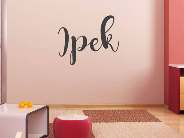 Wandtattoo Ipek in Handschrift