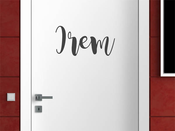 Wandtattoo Irem in Handschrift