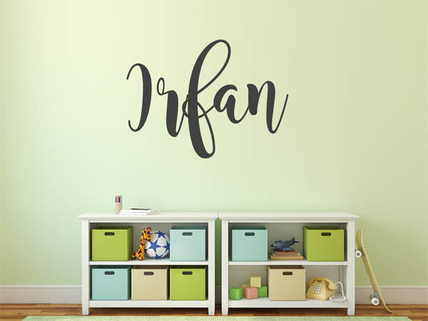 Wandtattoo Irfan in Handschrift