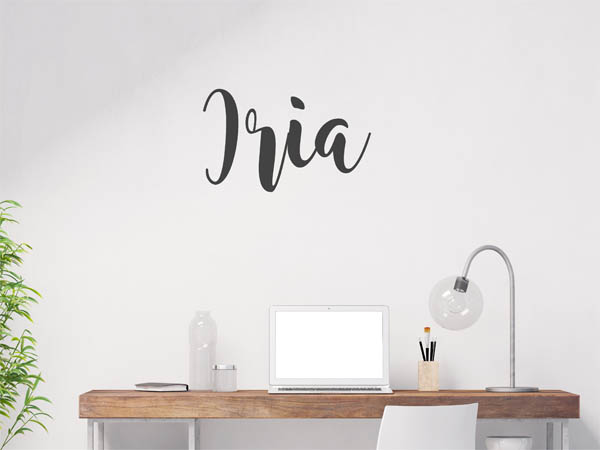 Wandtattoo Iria in Handschrift
