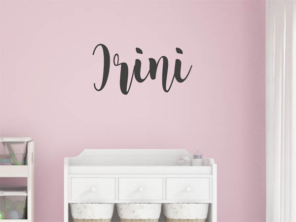 Wandtattoo Irini in Handschrift
