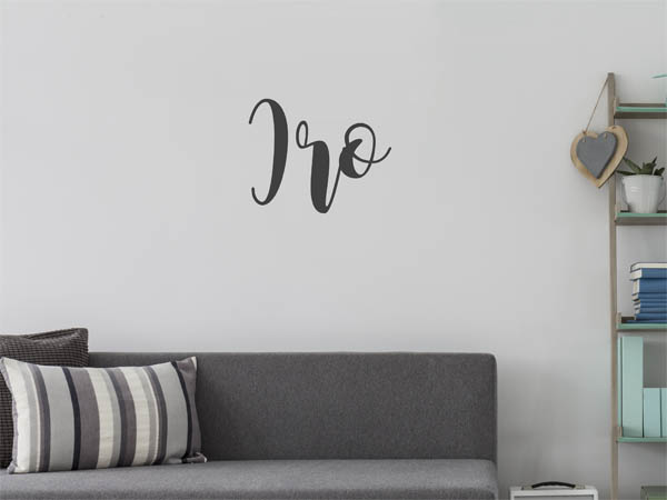 Wandtattoo Iro in Handschrift