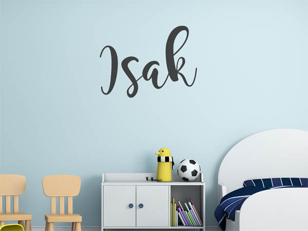 Wandtattoo Isak in Handschrift