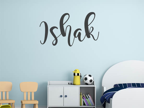Wandtattoo Ishak in Handschrift