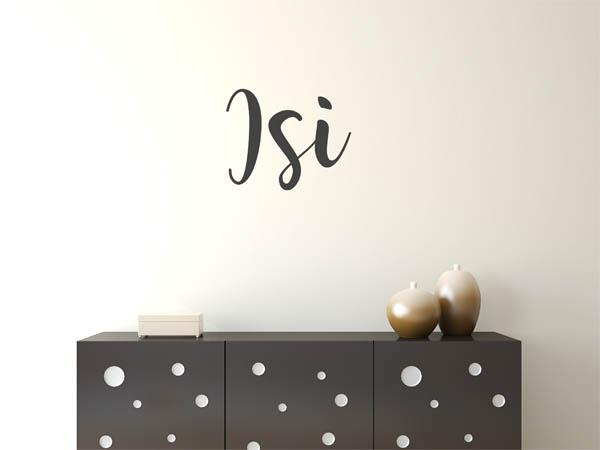 Wandtattoo Isi in Handschrift