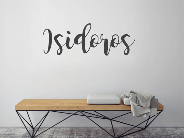 Wandtattoo Isidoros in Handschrift