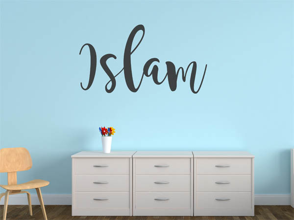 Wandtattoo Islam in Handschrift