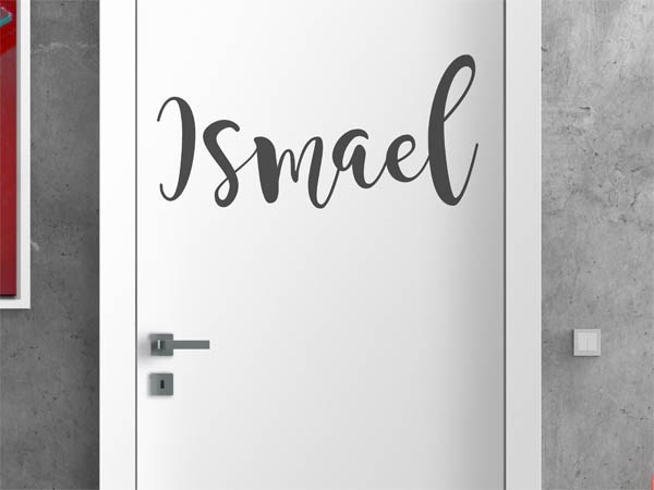 Wandtattoo Ismael in Handschrift