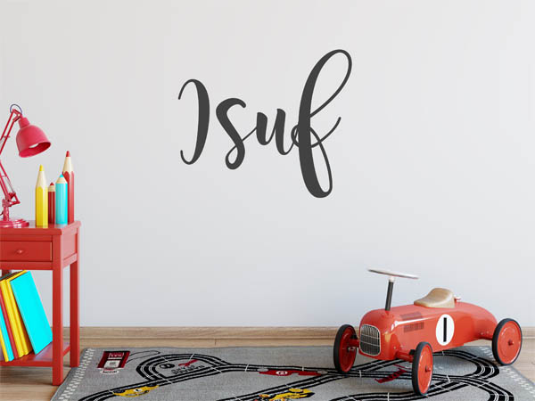 Wandtattoo Isuf in Handschrift
