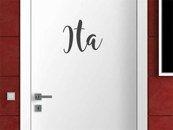 Wandtattoo Ita in Handschrift