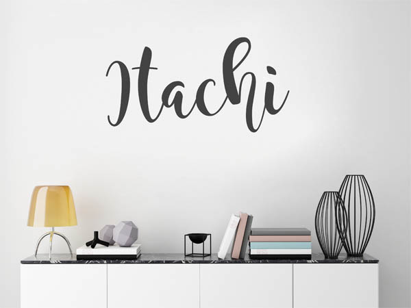Wandtattoo Itachi in Handschrift