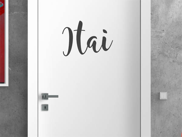 Wandtattoo Itai in Handschrift