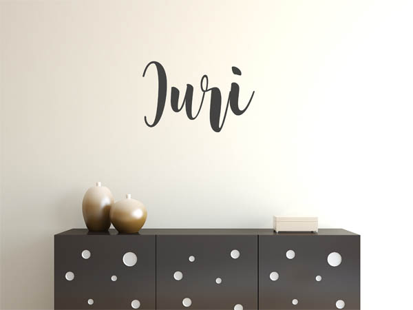 Wandtattoo Iuri in Handschrift