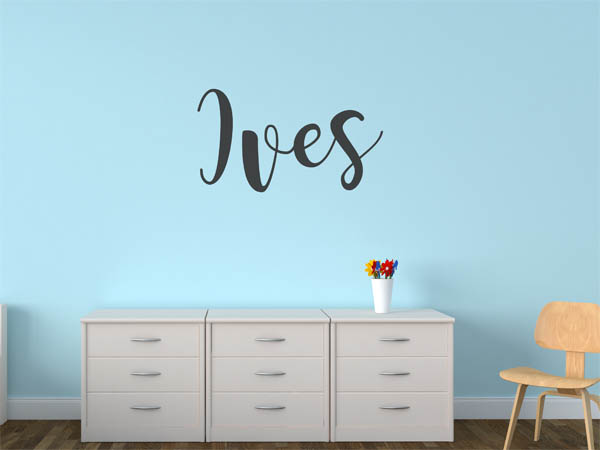 Wandtattoo Ives in Handschrift
