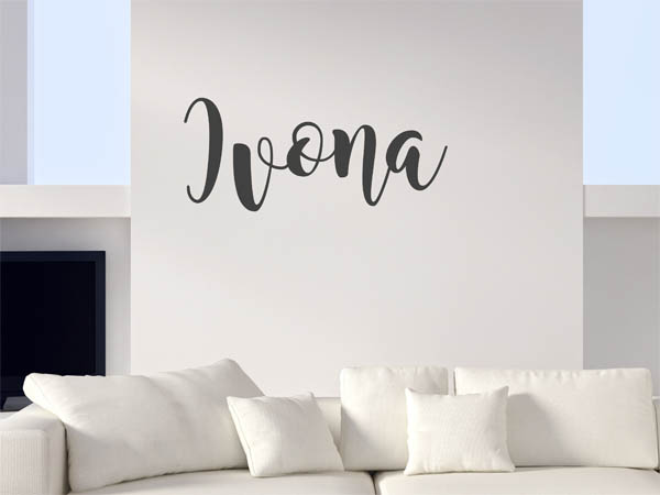 Wandtattoo Ivona in Handschrift