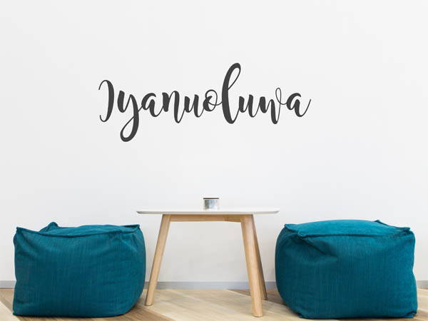 Wandtattoo Iyanuoluwa in Handschrift
