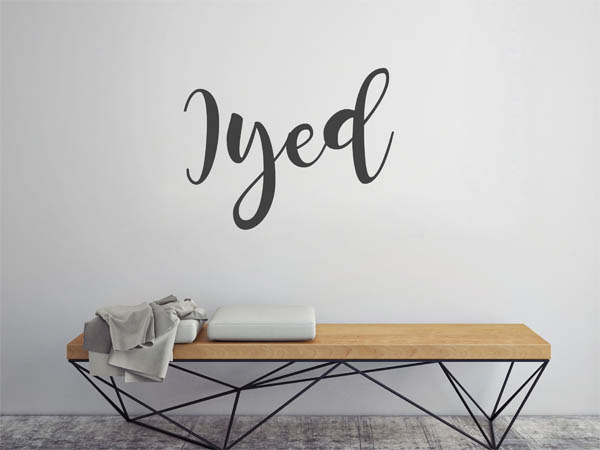 Wandtattoo Iyed in Handschrift