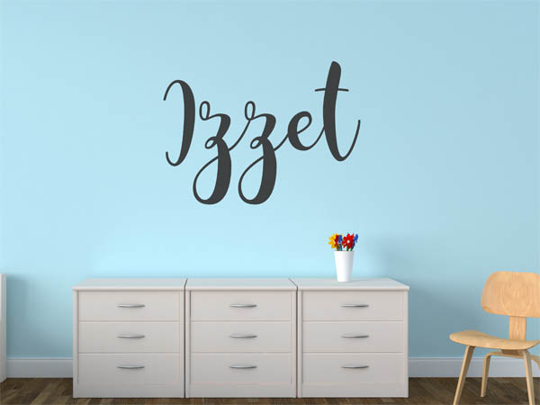 Wandtattoo Izzet in Handschrift