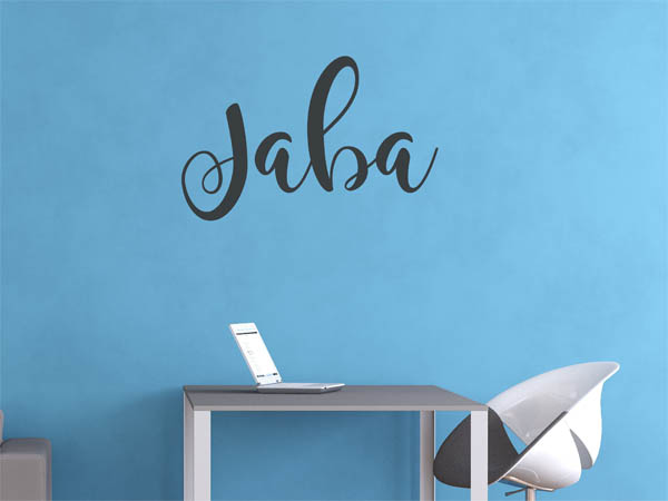 Wandtattoo Jaba in Handschrift