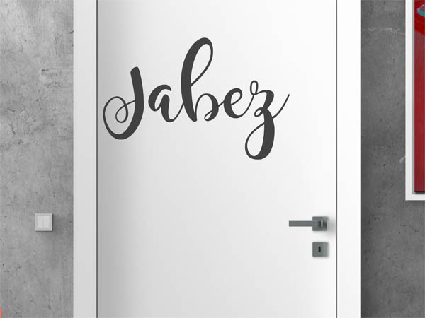 Wandtattoo Jabez in Handschrift