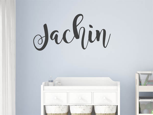 Wandtattoo Jachin in Handschrift